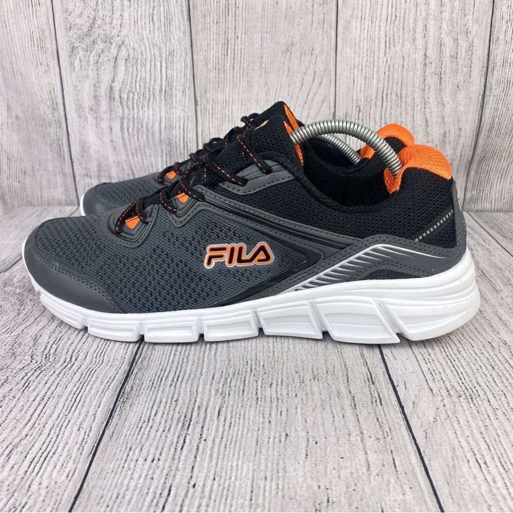 Fila Memory Vernato Running Shoes Gray Orange 11 1RM00172-065 - Picture 2 of 9